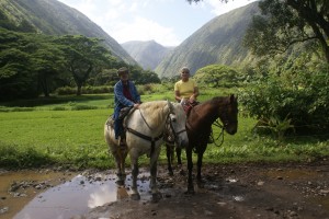 Waipio Valley, Hawai'i Hawaii.  (Photo by our horse wrangler.)