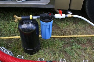 Our new water softener with pre-filter