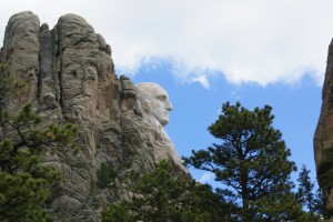 1st glimpse of Mt. Rushmore
