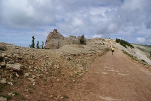 The final climb to the Medicine Wheel.