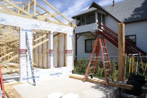 Front porch posts and beams (not)