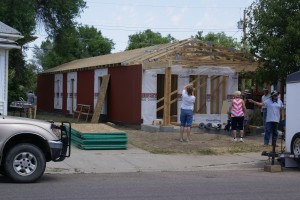 The house as far as we were able to build it.