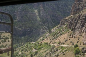 Going down the western side of the Bighorn Mountains on US-16, real slow