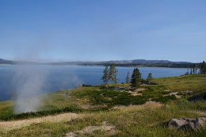 Yellowstone Lake looking NW towards Fishing Bridge.  ~7700’ ASL.