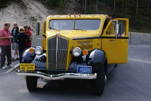 White Motors Yellowstone Bus No. 404 at Artist Point.