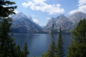 Grand Teton from the Jenny Lake Overlook.