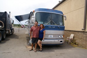 Chris and Cherie of Technomadia, “camped” at Interstate PowerSystems.