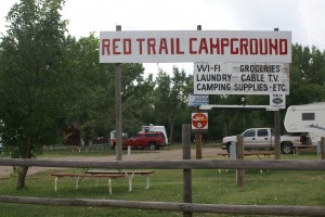 Entrance to Red Trail Campground.