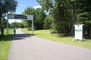 Entrance to Forestedge Winery near Laporte, MN.