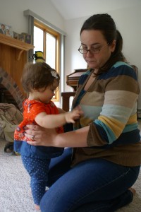 Madeline with her Aunt Meghan.