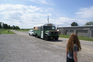 Bill and Barb’s GM schoolie pulling in.