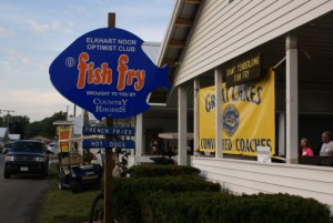 The Elkhart Noon Optimist pavilion where the GLCC social was held.