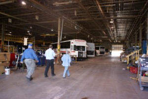 More buses being worked on.