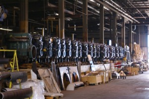 DD Series 60 engines all in a row.