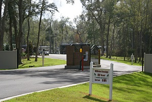 The new FL-121 entrance/gate.