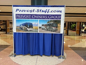 TCC West Hall entrance, Prevost-Stuff Show