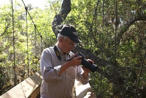 Steve photographing from the skywalk.