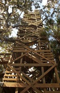 The 75 foot observation tower at the end of the skywalk.