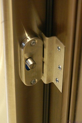 Same latch design used to lock freezer drawer.