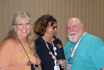 Terry Russell, Chris Guld, and Nick Russell at the vendor/speaker social.