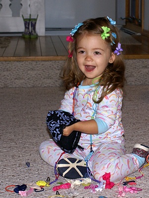 You cannot have too many bows in your hair, apparently.