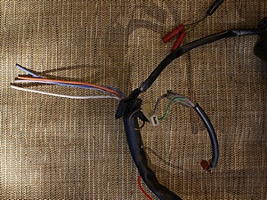 The burner assembly wiring harness.