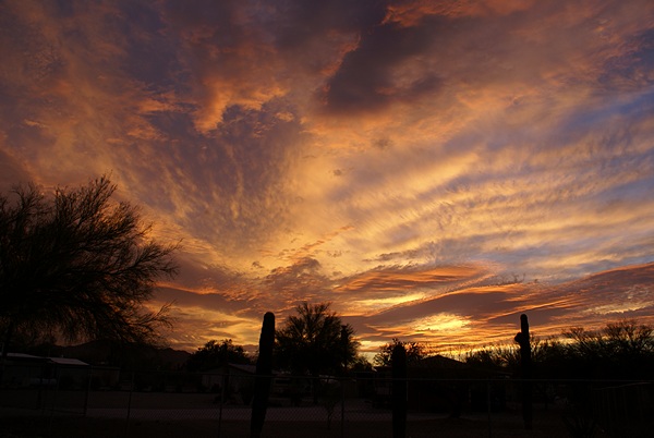 This was a very dramatic sunset.