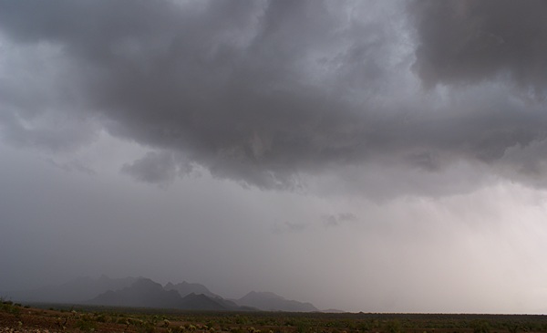 The first serious weather we had was on our last full day in Q.