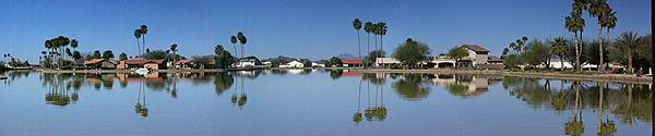 A panoramic view looking west from the deck of RVillage World Headquarters. It was very peaceful here.