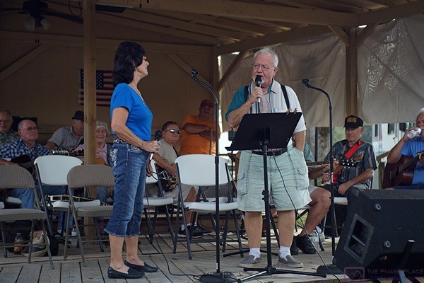 Al Hesselbart takes the stage as part of a duet. Al mostly does musical recitations as opposed to singing.
